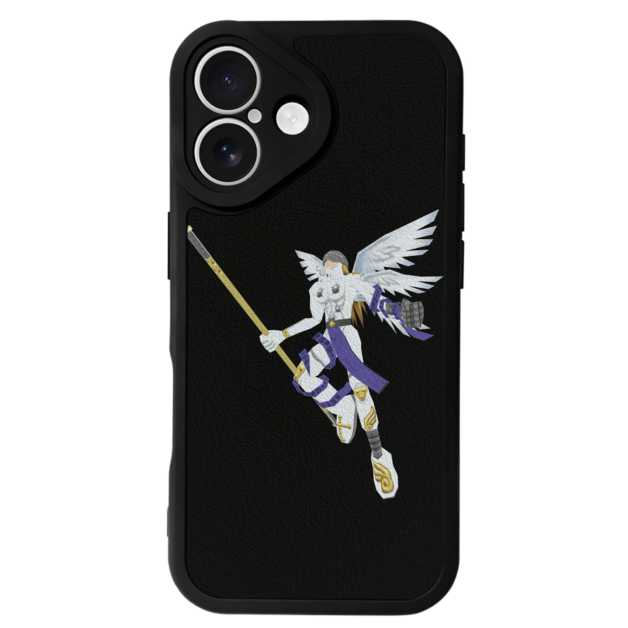 （画像用） Digimon デジタルモンスター/デジモン 【iPhone 16シリーズ対応】シリコンスマホケース（レザー調） 材質：シリコン